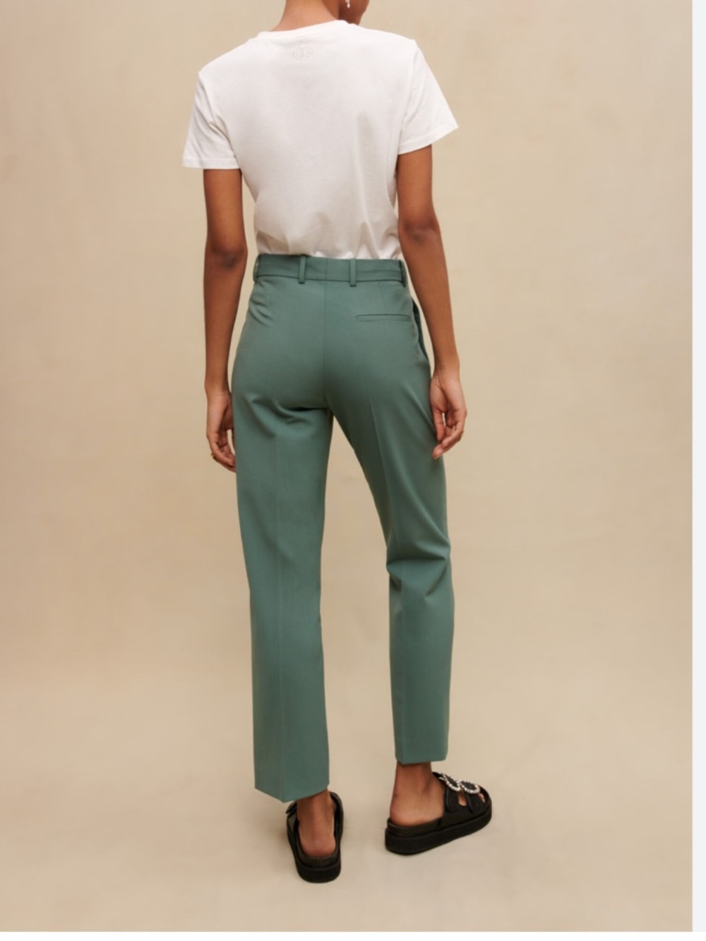Make Straight-Cut Tailored Trousers Wool View 2